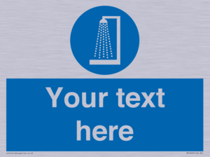 Custom mandatory shower before entering